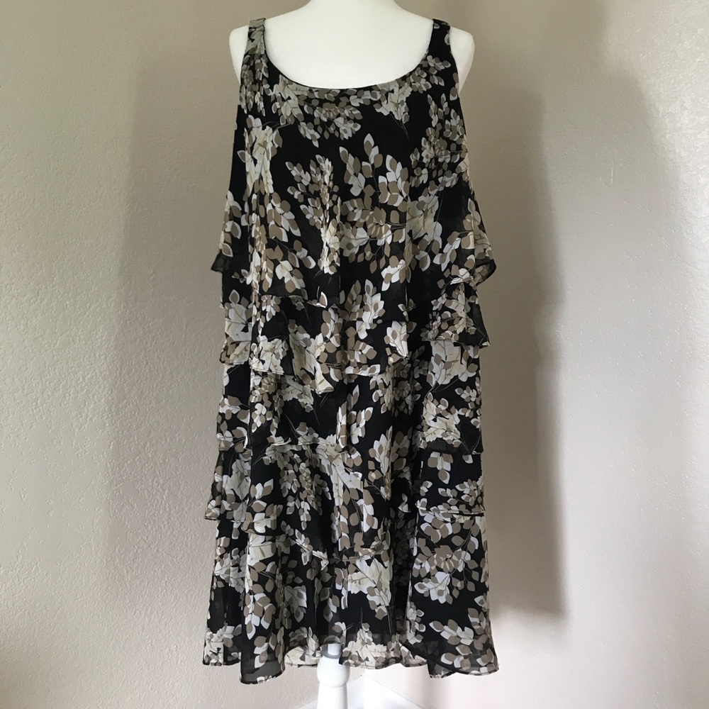 Signature by Robbie Bee Tiered Ruffle Plus Dress